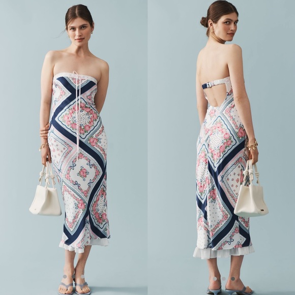 For Love And Lemons Dresses & Skirts - For Love And Lemons Daisy Mae Strapless midi slip dress